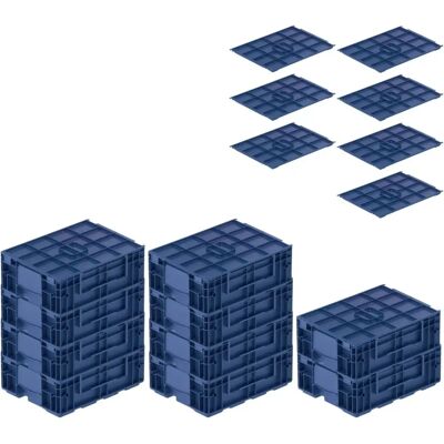 PROREGAL - 10x VDA KLT - 10L - Blau - Charge Carrier PROREGAL - 10x VDA KLT - 10L - Blau - Charge Carrier