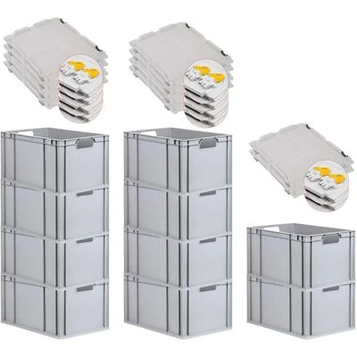 PROREGAL - NextGen Economy - Grau - 32x40x60cm - Euro bin PROREGAL - NextGen Economy - Grau - 32x40x60cm - Euro bin