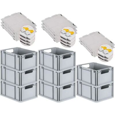PROREGAL - NextGen 8x - Grau - 20 L - Euro Behälter PROREGAL - NextGen 8x - Grau - 20 L - Euro Behälter