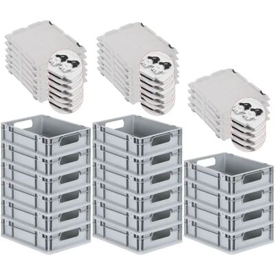 PROREGAL - NextGen Economy - Grau - 12x30x40cm - Euro bin PROREGAL - NextGen Economy - Grau - 12x30x40cm - Euro bin