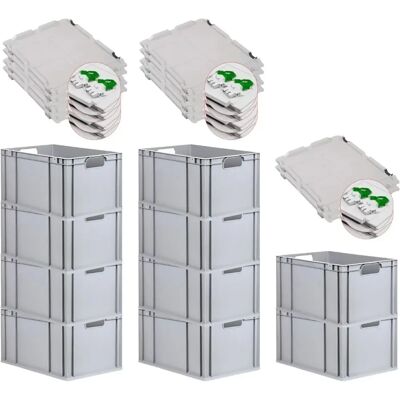 PROREGAL - NextGen Economy - Grau - 65L - Euro storage bin PROREGAL - NextGen Economy - Grau - 65L - Euro storage bin