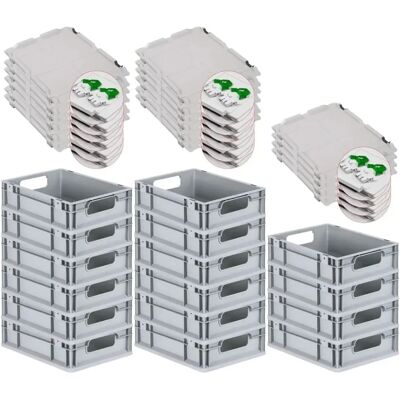 PROREGAL - Euro NextGen - 12x30x40cm - 11L - Lagerbehälter PROREGAL - Euro NextGen - 12x30x40cm - 11L - Lagerbehälter