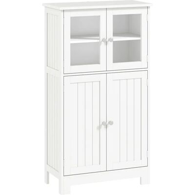 kleankin - Badschrank - Weiß - 60 x 30 x 108,5 cm - cabinet kleankin - Badschrank - Weiß - 60 x 30 x 108,5 cm - cabinet