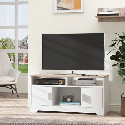 HOMCOM - TV-Lowboard - Weiß - TV-Regal HOMCOM - TV-Lowboard - Weiß - TV-Regal