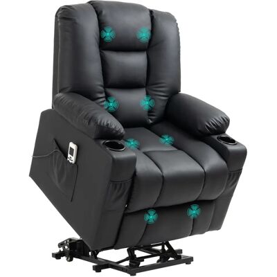 HOMCOM Massagesessel - Verstellbarer Relaxsessel mit Aufstehhilfe HOMCOM Massagesessel - Verstellbarer Relaxsessel mit Aufstehhilfe