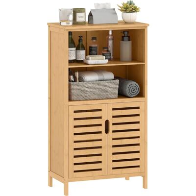 Kleankin - Bambus - Naturalny - 50x29x92 cm - szafka łazienkowa Kleankin - Bambus - Naturalny - 50x29x92 cm - szafka łazienkowa