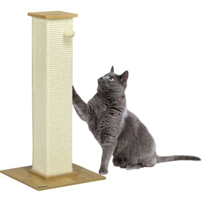 Albero Tiragraffi per Gatti PawHut - 80cm Sisal e Legno - Eiche+Cremeweiß Albero Tiragraffi per Gatti PawHut - 80cm Sisal e Legno - Eiche+Cremeweiß
