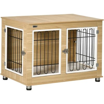 PawHut Hundehütte mit Tisch - Gemütlich & Stilvoll für Mittelgroße Hunde PawHut Hundehütte mit Tisch - Gemütlich & Stilvoll für Mittelgroße Hunde