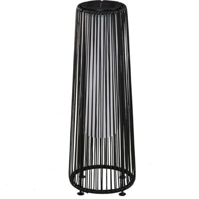 Outsunny - Czarny - 21,5x21,5x61 cm - Lampa ogrodowa solarna Outsunny - Czarny - 21,5x21,5x61 cm - Lampa ogrodowa solarna