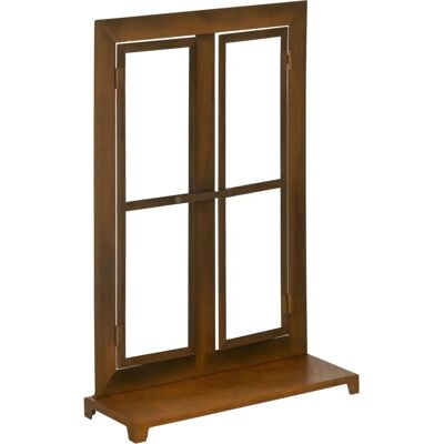 Outsunny - Eisenfenster Edelrost Sprossenfenster 55x80cm Outsunny - Eisenfenster Edelrost Sprossenfenster 55x80cm