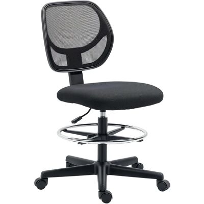 Krzesło biurowe Vinsetto - Ergonomiczne, Obrotowe, Regulowana Wysokość, Czarny Krzesło biurowe Vinsetto - Ergonomiczne, Obrotowe, Regulowana Wysokość, Czarny