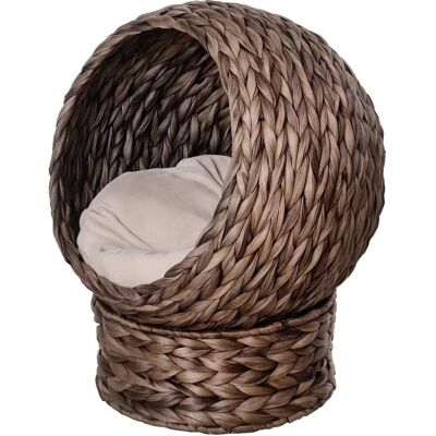 PawHut Rattan Katzenbett Gemütliche Wasserhyazinthe - Katzenhaus PawHut Rattan Katzenbett Gemütliche Wasserhyazinthe - Katzenhaus