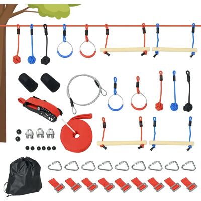 Outsunny - Ninja Slackline - 10 m - Hindernisse Outsunny - Ninja Slackline - 10 m - Hindernisse