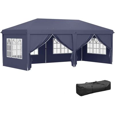 Outsunny Faltpavillon 5,85x2,95m - Niebieski - Pavilion Outsunny Faltpavillon 5,85x2,95m - Niebieski - Pavilion