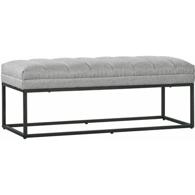HOMCOM Hellgraue Leinenoptik Polsterbank - Sitz-, Bett- & Flurbank - 120x44x45.5cm HOMCOM Hellgraue Leinenoptik Polsterbank - Sitz-, Bett- & Flurbank - 120x44x45.5cm