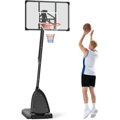 SPORTNOW Höhenverstellbarer Basketballständer - 293-350 cm - Stahl SPORTNOW Höhenverstellbarer Basketballständer - 293-350 cm - Stahl