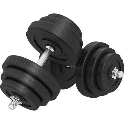 HOMCOM Stahl Kurzhantel-Set 40kg - Krafttraining HOMCOM Stahl Kurzhantel-Set 40kg - Krafttraining