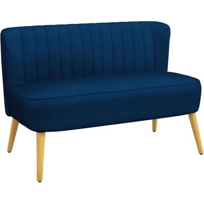 HOMCOM - Doppelsofa - Jasnoniebieski - 117x56.5x77 cm - Sofa HOMCOM - Doppelsofa - Jasnoniebieski - 117x56.5x77 cm - Sofa