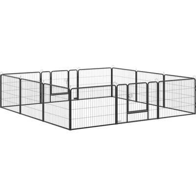 PawHut Kleiner Hundeauslauf - 12 Paneele Metallgehege PawHut Kleiner Hundeauslauf - 12 Paneele Metallgehege