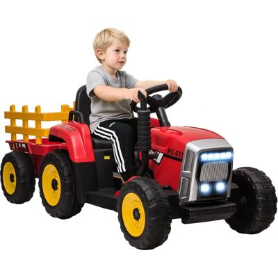 HOMCOM Elektrischer Traktor mit Anhänger - Kinder Elektroauto, Fernbedienung HOMCOM Elektrischer Traktor mit Anhänger - Kinder Elektroauto, Fernbedienung