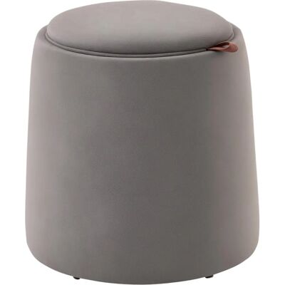 HOMCOM Samt-Opberghocker - Runde, 44cm x 47,5cm - Ottomane HOMCOM Samt-Opberghocker - Runde, 44cm x 47,5cm - Ottomane