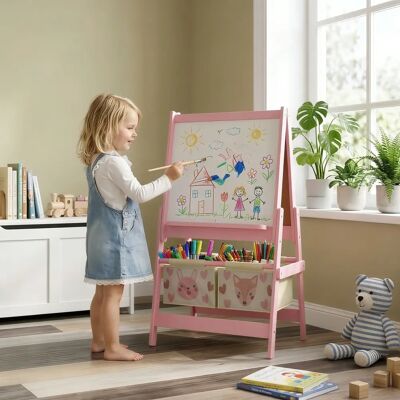 AIYAPLAY - 3-in-1 Kinder Staffelei - Rosa - Kinder Staffelei AIYAPLAY - 3-in-1 Kinder Staffelei - Rosa - Kinder Staffelei