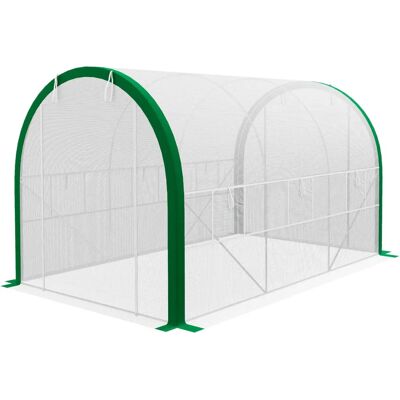 Serra tunnel bianca 3,58x2,1x2,1 m - Serra Serra tunnel bianca 3,58x2,1x2,1 m - Serra