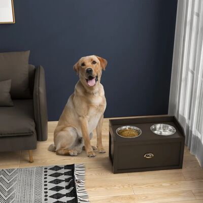 PawHut - Gamelle surélevée pour chien - 2x2L - Publicité PawHut - Gamelle surélevée pour chien - 2x2L - Publicité