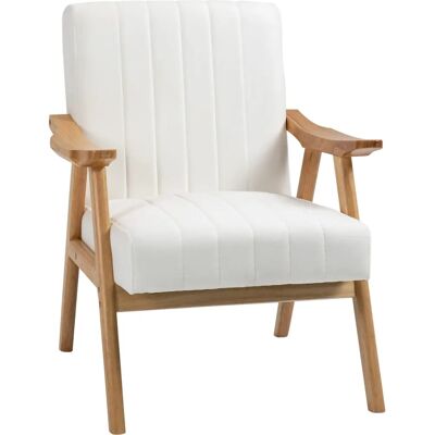 HOMCOM Samtarmlehnstuhl - Skandinavisches Design - Bequem HOMCOM Samtarmlehnstuhl - Skandinavisches Design - Bequem
