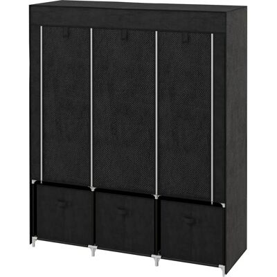 Armoire en tissu pliable HOMCOM avec étagères - Économiseur d'espace - Publicité Armoire en tissu pliable HOMCOM avec étagères - Économiseur d'espace - Publicité