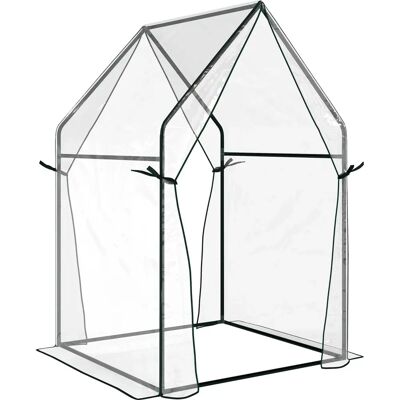 Outsunny - Foliengewächshaus Treibhaus - 90x90x145 cm Outsunny - Foliengewächshaus Treibhaus - 90x90x145 cm