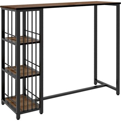 HOMCOM - 3-Shelf - puu ilme - teräsrunko - Baaritaso HOMCOM - 3-Shelf - puu ilme - teräsrunko - Baaritaso