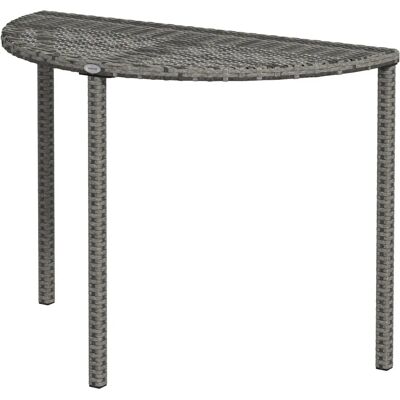 Outsunny Balkontisch - Wetterfester Polyrattan, Metallbeine, Kompakt, Modern - Balkon Tisch Outsunny Balkontisch - Wetterfester Polyrattan, Metallbeine, Kompakt, Modern - Balkon Tisch