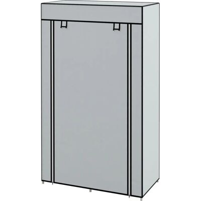 Armoire en tissu HOMCOM avec 5 compartiments - Rangement vêtements - Publicité Armoire en tissu HOMCOM avec 5 compartiments - Rangement vêtements - Publicité