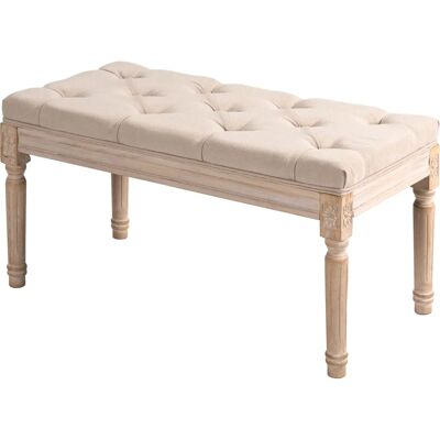 HOMCOM Beige Vintage Sitzbank - Vielzweck, Bequem, Stylisch HOMCOM Beige Vintage Sitzbank - Vielzweck, Bequem, Stylisch
