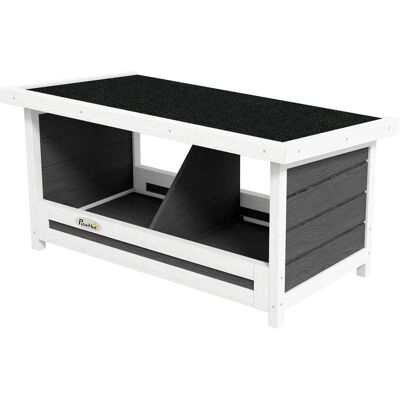 PawHut Nistkasten aus Tannenholz mit wetterfestem Asphaltdach für Hühner - 66 x 37 x 34 cm PawHut Nistkasten aus Tannenholz mit wetterfestem Asphaltdach für Hühner - 66 x 37 x 34 cm