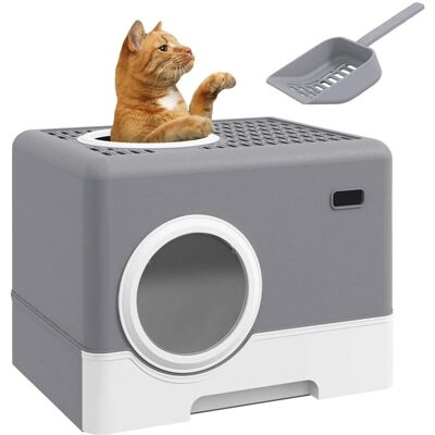 PawHut - Katzentoilette Deckel - 2 Ausgänge - 52x41x38.5 cm - Cat litter box PawHut - Katzentoilette Deckel - 2 Ausgänge - 52x41x38.5 cm - Cat litter box