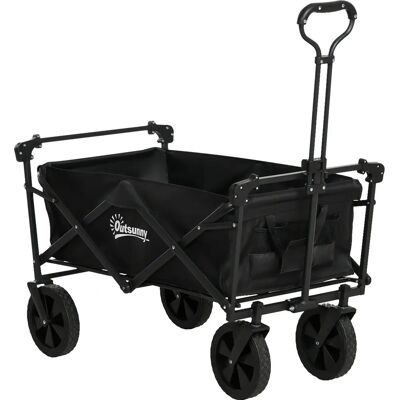 Outsunny Faltbarer Gartenwagen mit Sonnendach - Garten & Outdoor Outsunny Faltbarer Gartenwagen mit Sonnendach - Garten & Outdoor