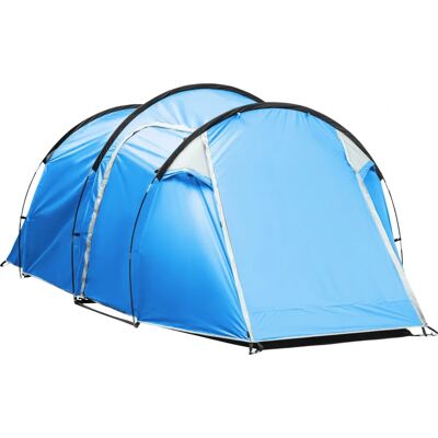 Tente tunnel Outsunny pour 2-3 Personnes - Tente de Camping avec Piquets et Fenêtre en Mailles - Publicité Tente tunnel Outsunny pour 2-3 Personnes - Tente de Camping avec Piquets et Fenêtre en Mailles - Publicité