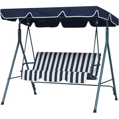 Outsunny Hollywoodschaukel 3-Sitzer mit verstellbarem Dach - Garden Swing Outsunny Hollywoodschaukel 3-Sitzer mit verstellbarem Dach - Garden Swing