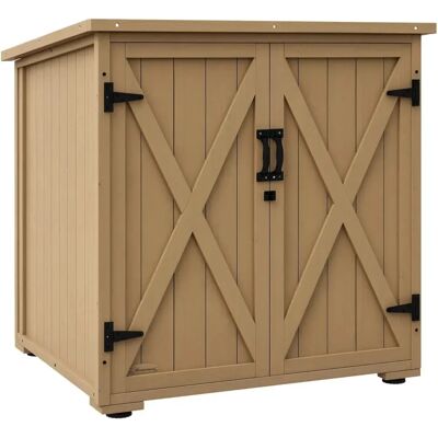 Outsunny - Gartenschrank Doppeltür - Naturalny - Storage shed Outsunny - Gartenschrank Doppeltür - Naturalny - Storage shed