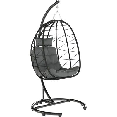 Fauteuil Suspendu Outsunny Rattan 195cm Support Cushions Housse Imperméable - Fauteuil Suspendu - Publicité Fauteuil Suspendu Outsunny Rattan 195cm Support Cushions Housse Imperméable - Fauteuil Suspendu - Publicité