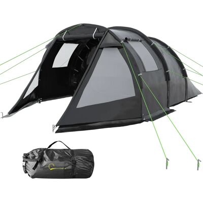 Outsunny - Tunnelzelt 4-Personen - 2 Räume - Tent Outsunny - Tunnelzelt 4-Personen - 2 Räume - Tent