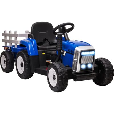HOMCOM - Traktor Anhänger - Blau - 6 km/h - 3-6 Jahre - Electric toy tractor HOMCOM - Traktor Anhänger - Blau - 6 km/h - 3-6 Jahre - Electric toy tractor