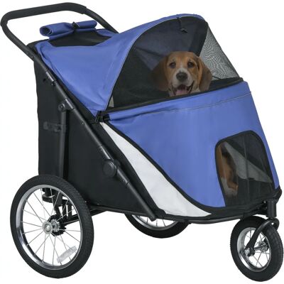 PawHut Hundewagen - Klappbar, Mesh Fenster, Große Gummiräder - Haustierkarren PawHut Hundewagen - Klappbar, Mesh Fenster, Große Gummiräder - Haustierkarren