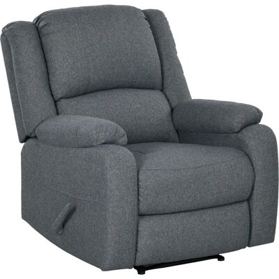 Sillón relax HOMCOM - Ajustable, aspecto lino, hasta 150 kg - Sillón reclinable Sillón relax HOMCOM - Ajustable, aspecto lino, hasta 150 kg - Sillón reclinable