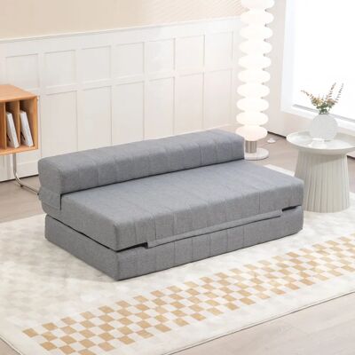 HOMCOM Grigio Divano letto 2-in-1 per soggiorno o camera da letto - Divano letto HOMCOM Grigio Divano letto 2-in-1 per soggiorno o camera da letto - Divano letto