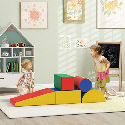 HOMCOM Weiche Bausteine für Kinder 1-3 Jahre - Bauklötze HOMCOM Weiche Bausteine für Kinder 1-3 Jahre - Bauklötze