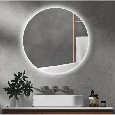 Kleankin - LED Rundspiegel - Ø70 cm - IP44 - Badezimmer Spiegel Kleankin - LED Rundspiegel - Ø70 cm - IP44 - Badezimmer Spiegel
