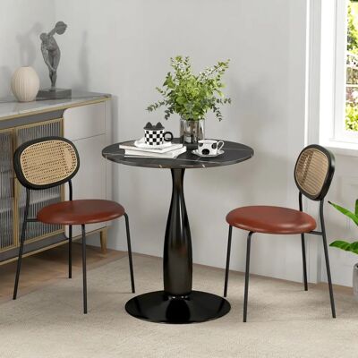 HOMCOM - RoundTable - Musta - Ø70 x 74 cm - Ruokapöytä HOMCOM - RoundTable - Musta - Ø70 x 74 cm - Ruokapöytä